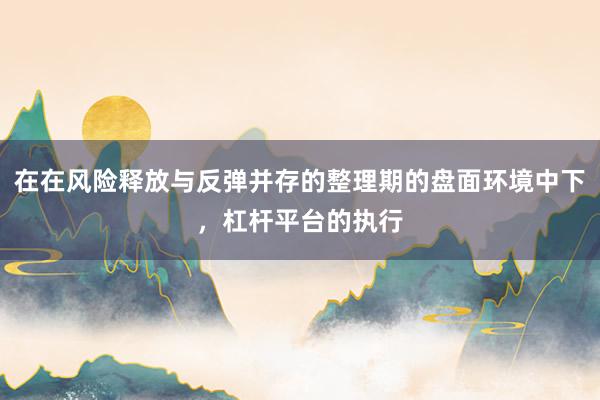 在在风险释放与反弹并存的整理期的盘面环境中下，杠杆平台的执行
