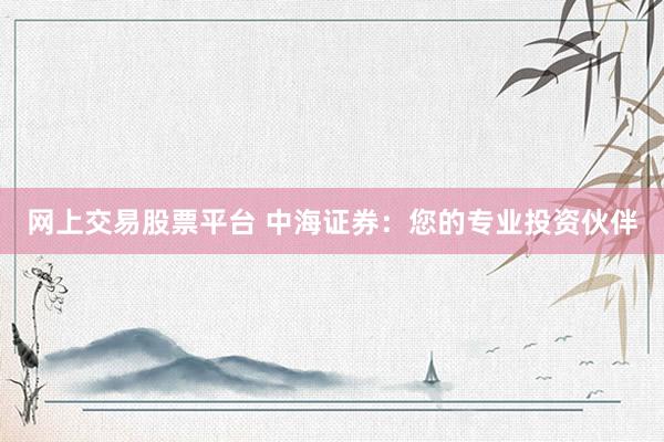 网上交易股票平台 中海证券：您的专业投资伙伴